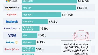 Photo of انفوجرافيك- شركة تيسلا تنظم لمؤشر S&P 500 لاكبر 500 شركة في الولايات المتحدة